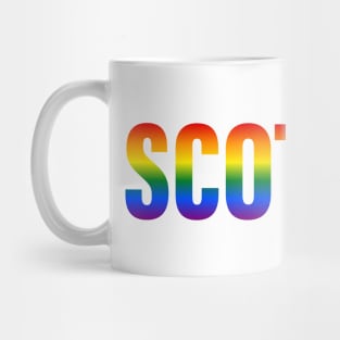 Rainbow Scottish LGBTQ Pride Mug